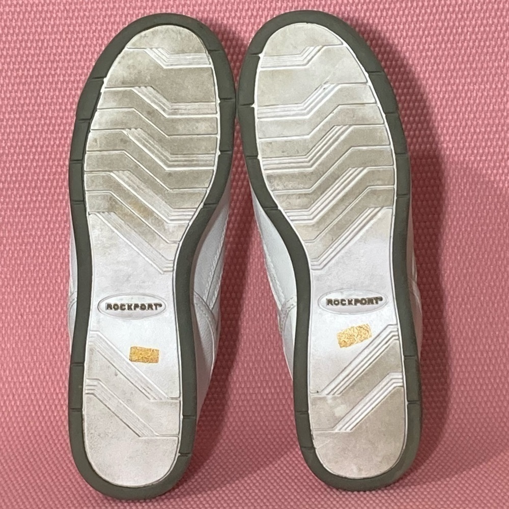 ROCKPORT Women's Pro Walker White Lace Up Casual Leather Walking Shoes Size 10 - Picture 9 of 10